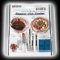 COOLERS TITAN TTC-CUV2AB - Cooler p/VGA - apto chipset 50x50x10mm - base de cr