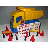 ART 233 Super Truck Vial con accesorios y domino didctico
