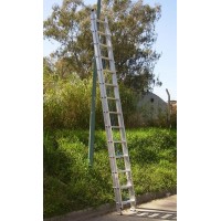 Escalera Extensible Aluminio Reforzada Altura 7.60 mts 28 escalones