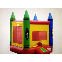 castillo inflable crayons