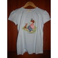 T-Shirt 100% pima cotton embroidered or hand painted