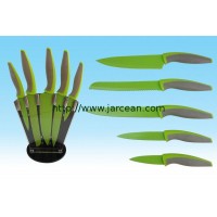 kitchen knives & knife sets & non-stick coating knife with color 