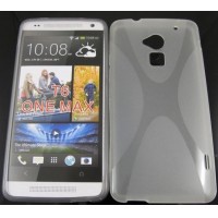 telfono celular de la piel del gel de TPU para HTC One Max T6