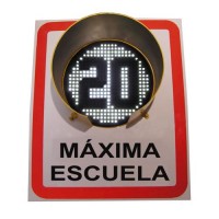 Cartel de velocidad mxima LED