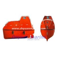 Totally enclosed FRP life boat and rescue boat