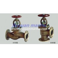 Marine flange bronze stop valve