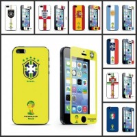 2014 World Cup Style Tempered Glass Screen Protector For iPhone5/5S/5C
