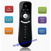 USB 2.4GHz Wireless 6 Axle 3D Gyro Sensing Fly Air Mouse Remote Control for Android TV Box