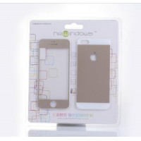 Sell Colorful Tempered Glass Screen Protector with back case for iphone5/5S/5C