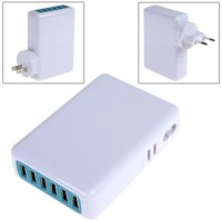 6 USB Charger Ports 5V 6A Wall Charger Power Adapter For iPhone Samsung mobile phone