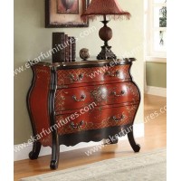 Home Decoration Furniture Corridor Cabinet In Red Color