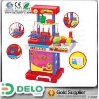 Los más vendidos hecho en china juguetes para las niñas juguete de plástico juego de mercado frutería variados modelos DE0070007