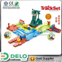 Hecho en china juguete feliz batera tren con vas y area de construcci tuneles y rampa ferrocarril DE0152001
