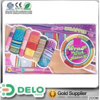 El más vendido!alta calidad juguetes para las niñas kit para hacer pulseras brillantes cordones satinados DIY DE0031008