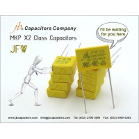 JFW - X2 polipropileno metalizado Film Capacitor (310VAC)