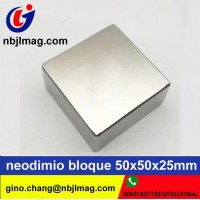 Imanes ultra fuertes de neodimio N52 rectangulares 50x50x25mm, imanes extremadamente potentes