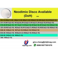 Iman disco magnetico neodimio, D1"x1/4" N50 muy fuertes