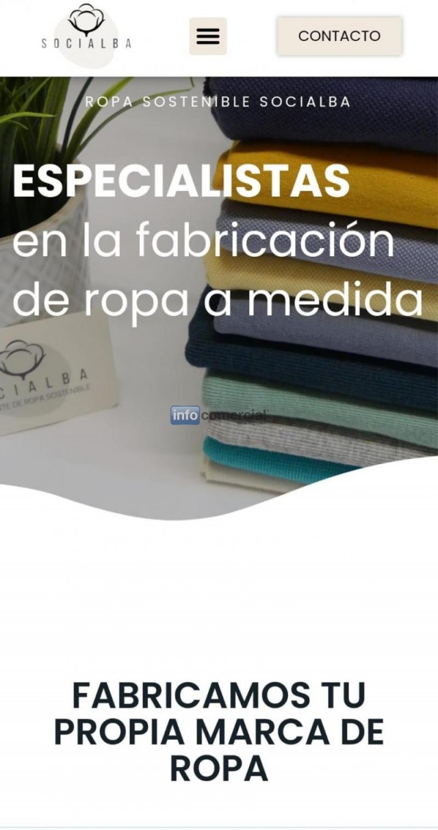 Fabricante de ropa sostenible en España.