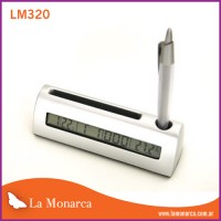 LM320 Lapicero, tarjetero y reloj.