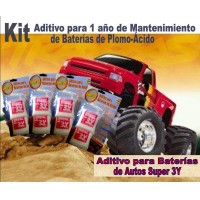 Kit Aditivo para Bateras de Autos Mantenimiento efectivo que Desulfata la Batera. Producto para un ao!!